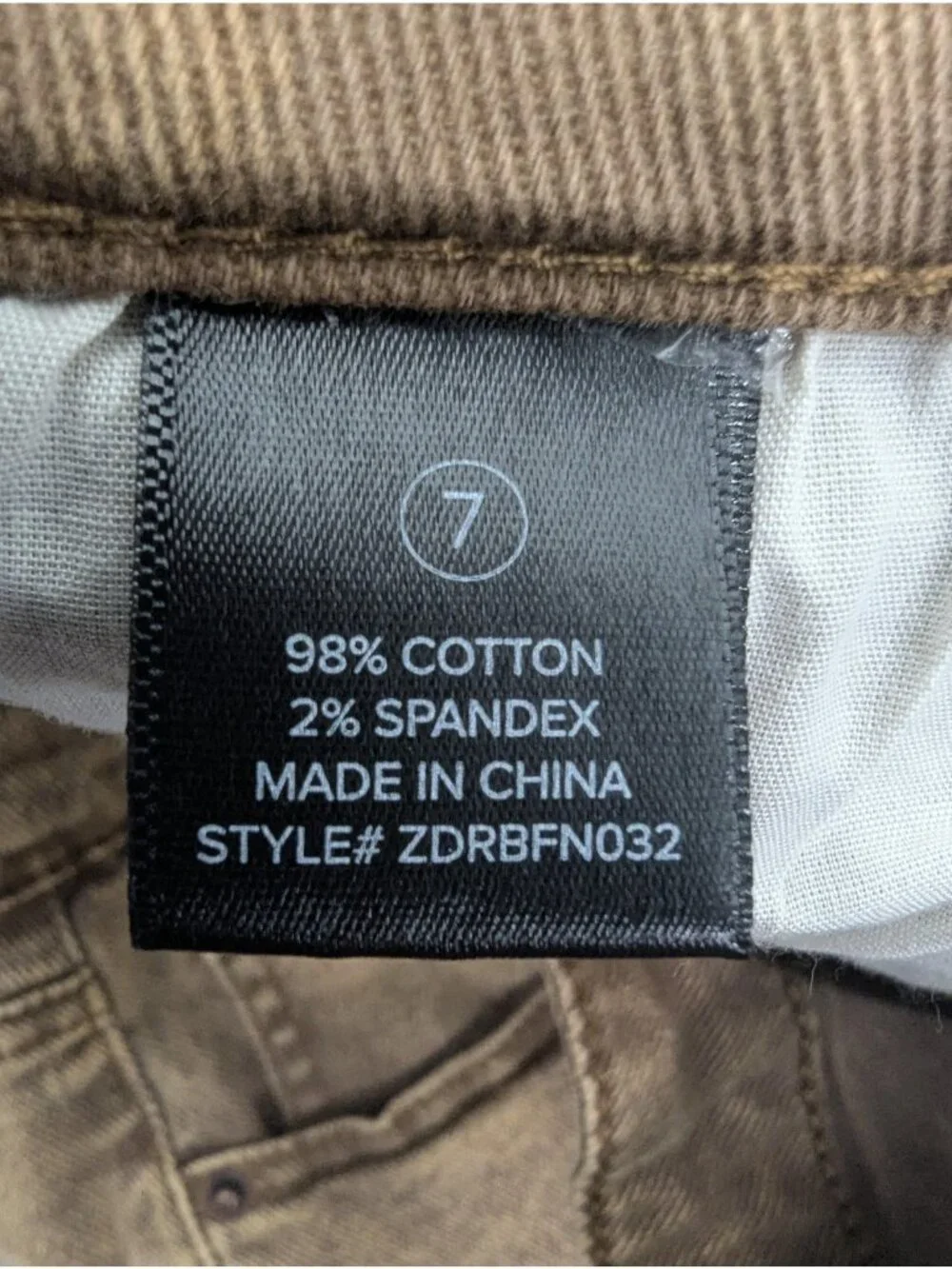 Fashion Nova Cargo Skinny Jeans Juniors 7 Brown Med Wash Mid Rise Stretch Denim